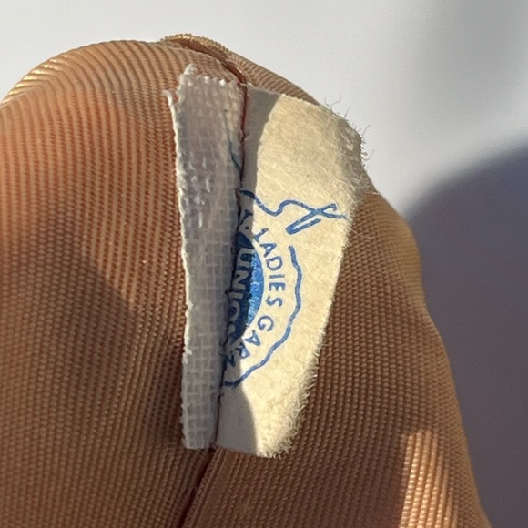 Vintage 60s Mod Floral Woven Shift Sheath Dress Tan Orange Green Pink - Picture 12 of 16